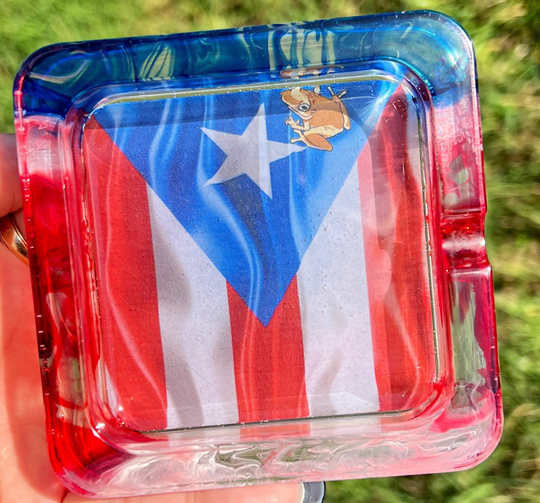Puerto Rico Flag Ashtray