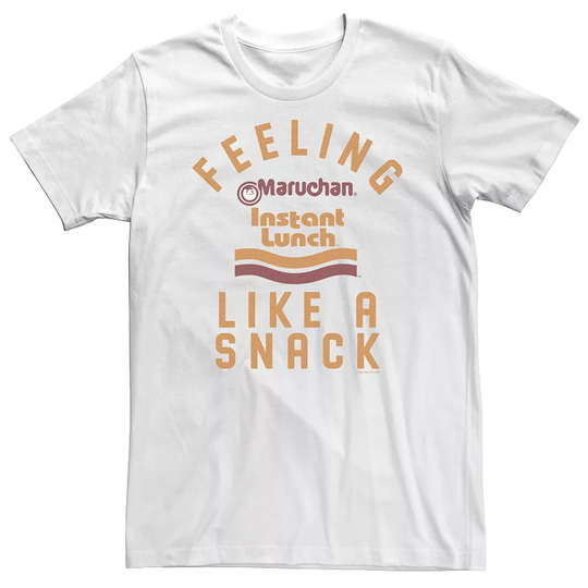 Big & Tall Maruchan Feeling Like A Snack Tee, Men's, Size: 3XL Tall, White
