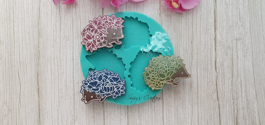 3 Pcs Hedgehog Mold, For Resin & Polymer Clay