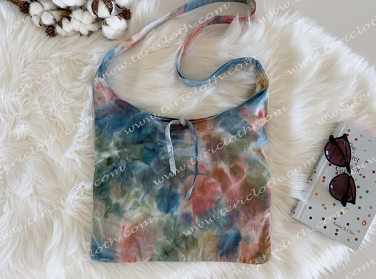 The "Janice" Hand Dyed Bag, Ice Dye Purse, Handbag, Tie Festival Bag