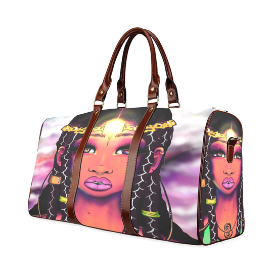 African American Braided Hair Full Lips Daughter Universe Travel Purse Duffle Bag Free Worldwide Shipping