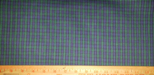 Tartan Plaid Fabric, Cotton Polyester Blend
