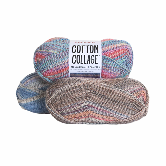 Premier Cotton Collage, Merino Blend, Super Fine Weight