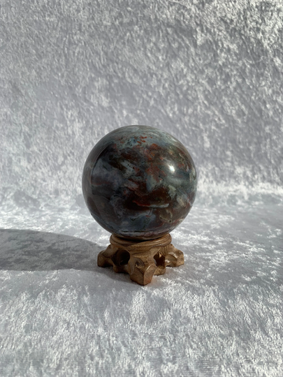 Calming Polychrome Jasper Sphere With Stand