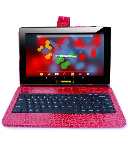 LINSAY 10.1-in Wi-fi Only Android 11 Tablet with Accessories with Case Included;; | F10XIPSBKCOREDW