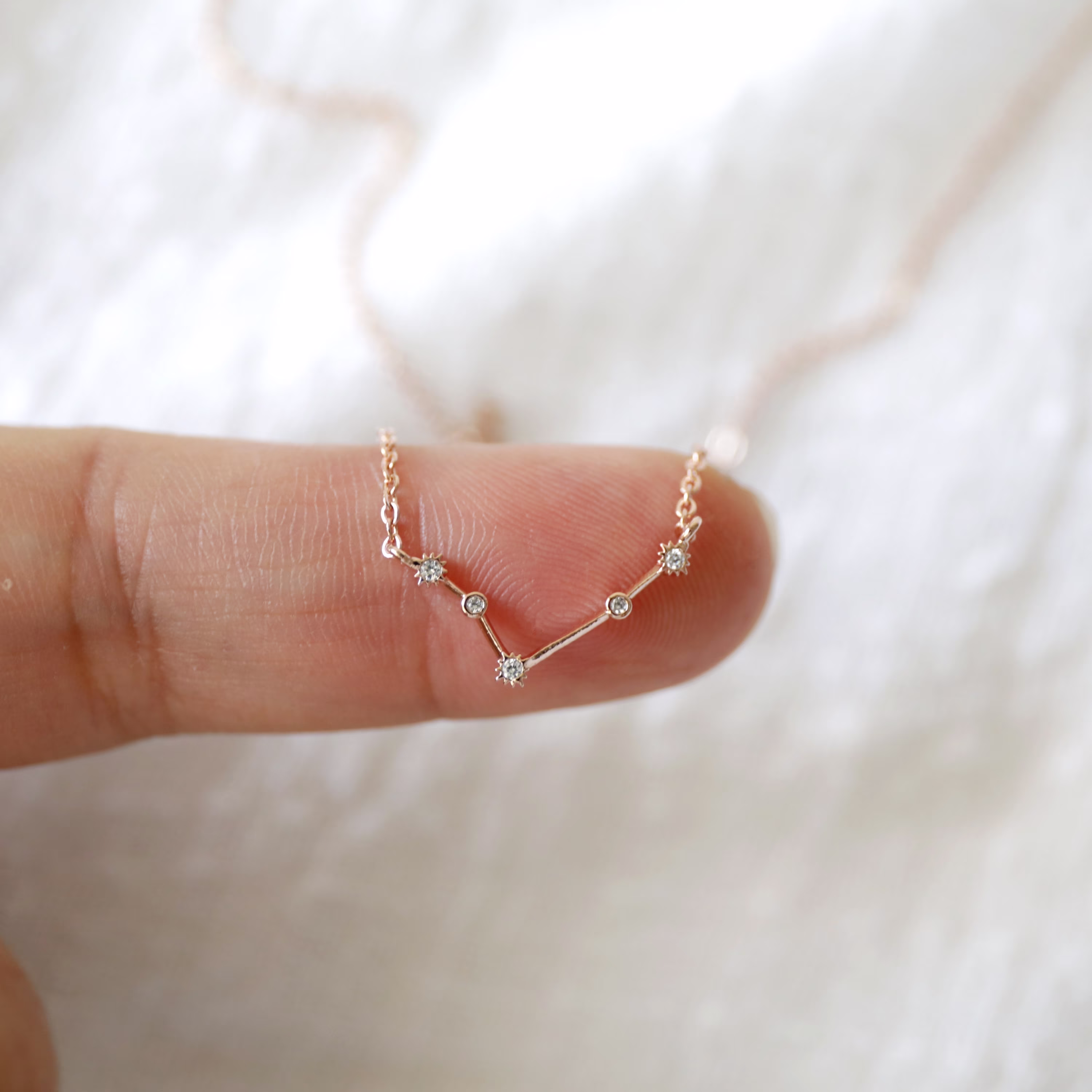Aries Necklace, Zodiac Jewelry, Celestial Jewelry, Constellation Necklace, March, April Birthday Gift, Bridesmaid Gift