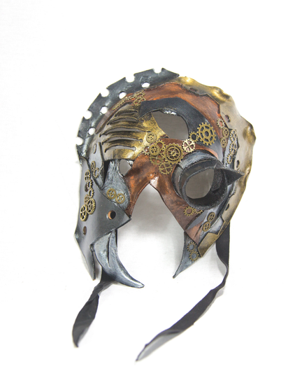 Leather Mask Totally Handcrafted & Perfect For Theatre, Fantasy Character, Cosplay Carnival