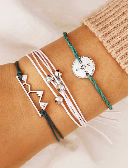 Adventure Seeker Stack Bracelets, Jewelry, Meaningful Inspirational Mountain Adventurer Jewelry Gift