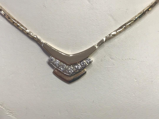 14Kt Yellow Gold Diamond Necklace