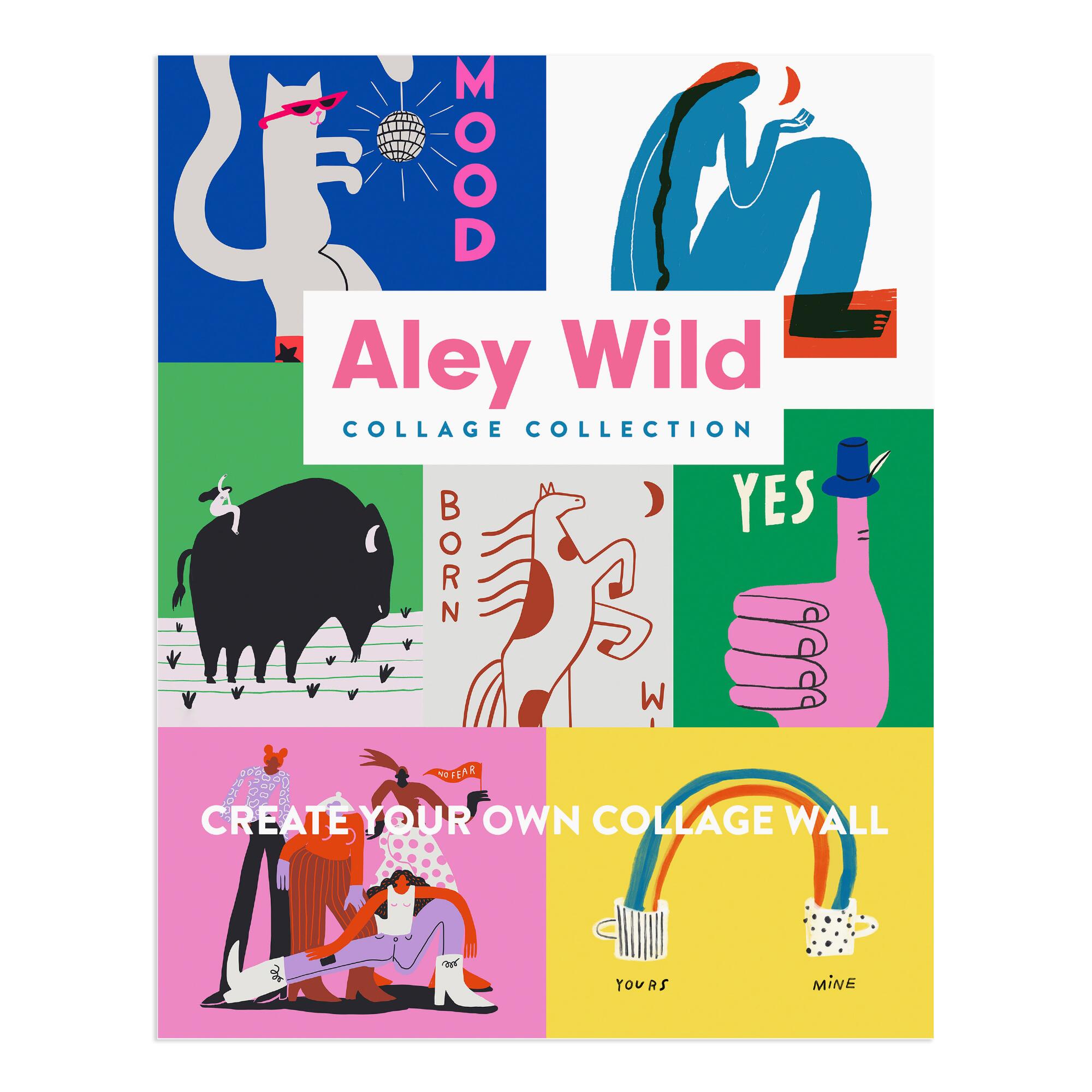 Aley Wild Positive Wall Art Prints 7 Piece: Multi by World Market