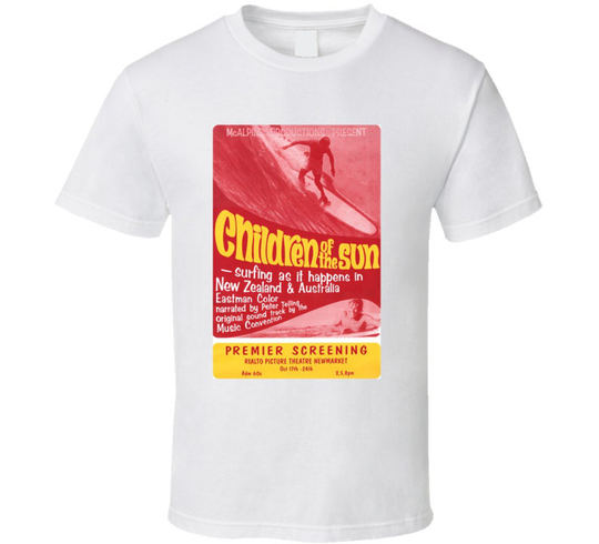 Vintage Surf T-Shirt Children Of The Sun Film 1967