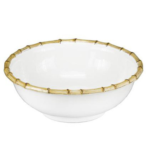 Juliska Bamboo Natural 11" Serving Bowl 11"L, 11"W, 4"H 3 Qt