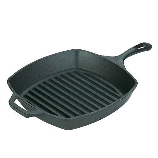 Lodge 10 1/2" Cast Iron Square Grill Pan (L8SGP3)