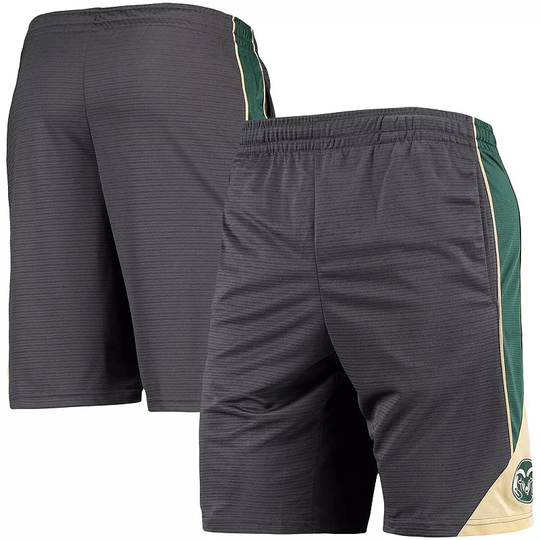 Men's Colosseum Charcoal Colorado State Rams Team Turnover Shorts, Size: Large, Grey