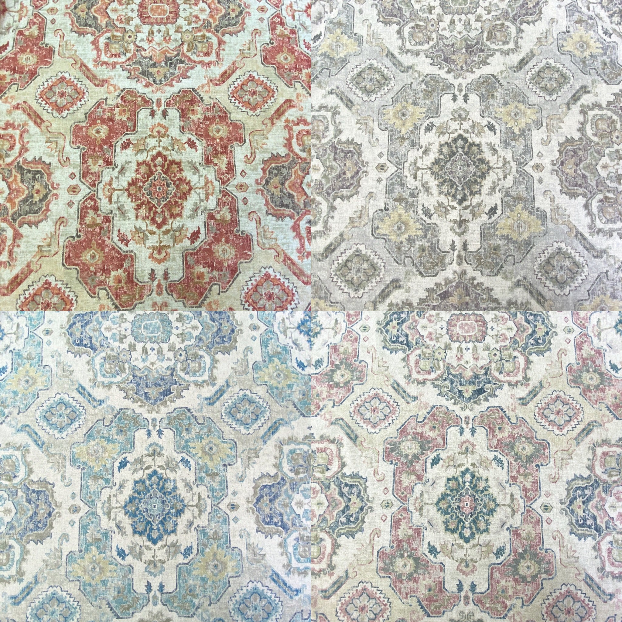 Sample-Turkish Brushed Fine Linen Blend Damask Sample | 1 X 3"