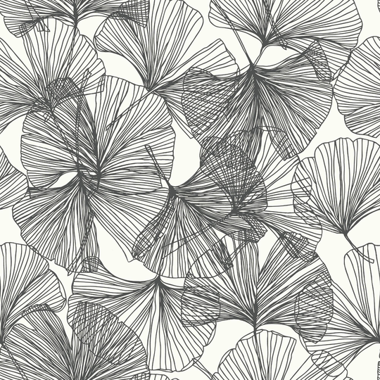 Ginkgo Leaves Peel And Stick Wallpaper by World Market