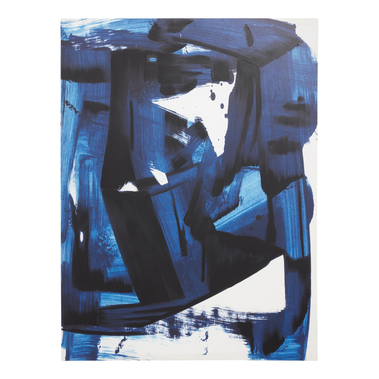 Royal Abstract by Dan Hobday Canvas Wall Art: Blue - Oversized by World Market