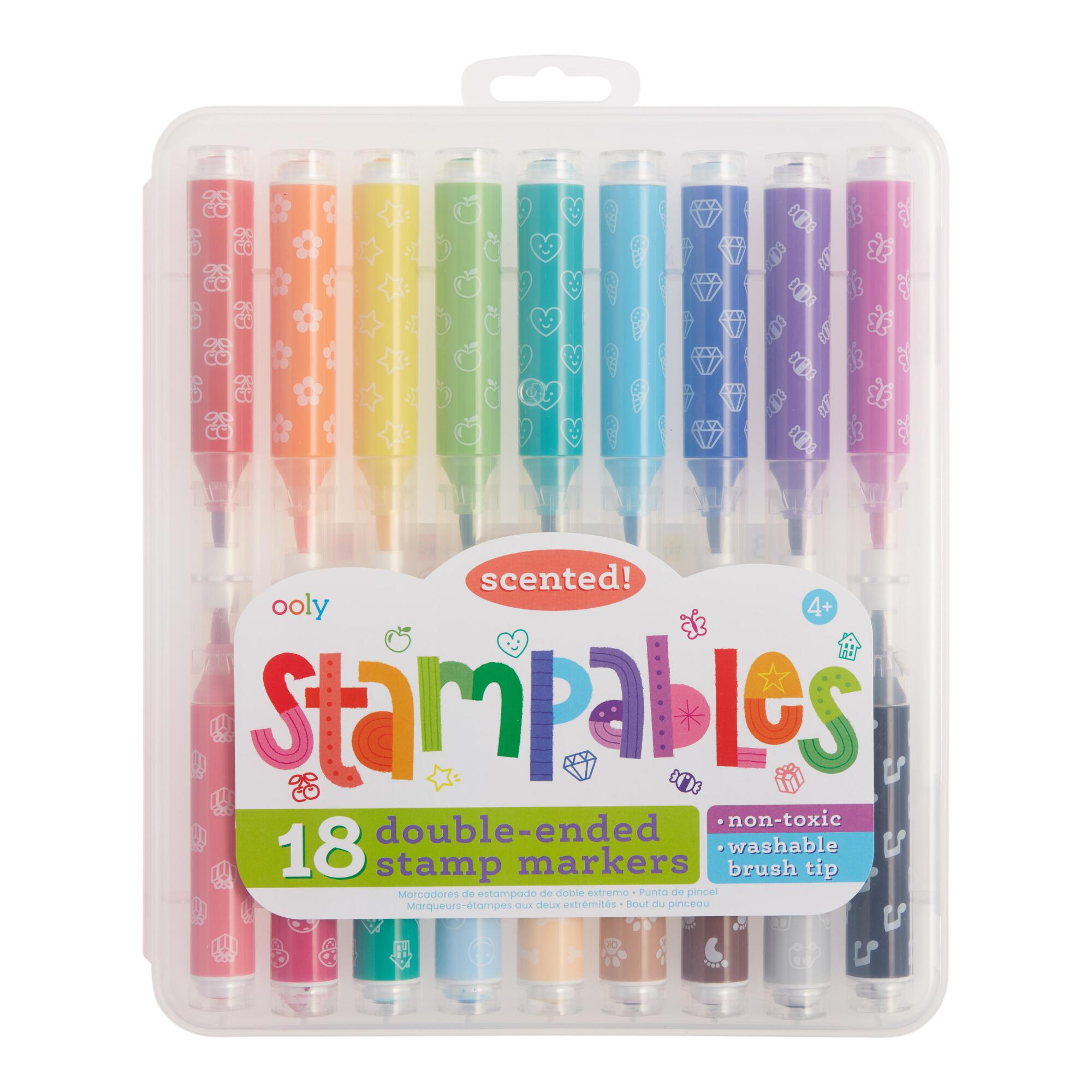 Ooly Stampables Double Ended Stamp Markers 18 Count: Multi - Plastic by World Market