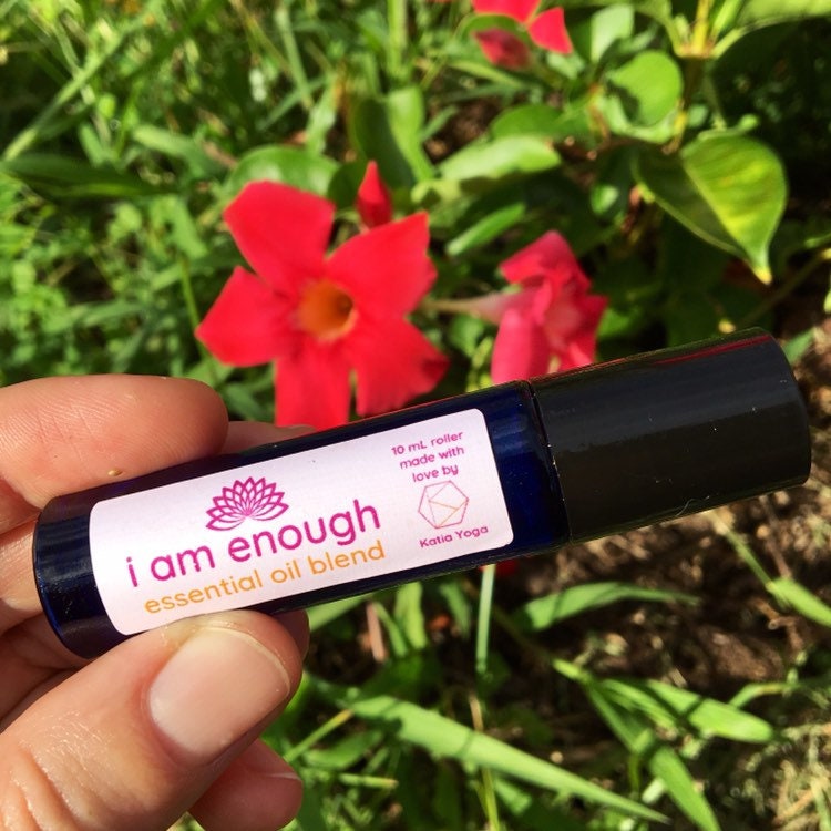 I Am Enough Essential Oils Blend - Energizing Oil- Cleansing Yoga Oil Gifts- Roll On