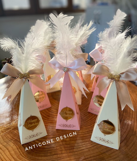 Custom Cone Box, Personalized Candy Box Gift, Party Paper Favor Wedding Birthday Thanksgiving Gift