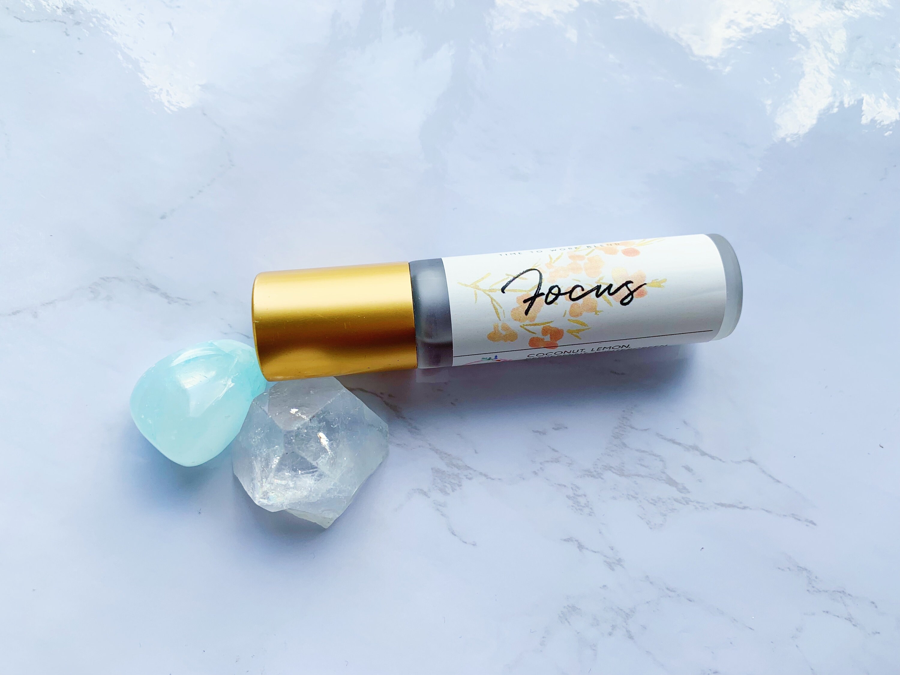 Focus Essential Oil Blend - Holistic Brain Aid Aromatherapy Mental Clarity Positive Mood By Bloomclosetco