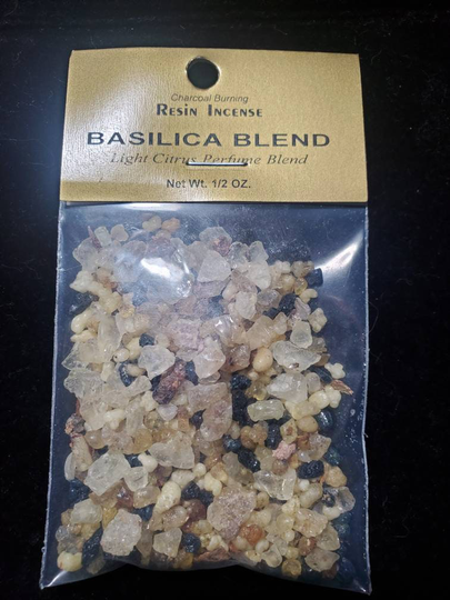 Basilica Blend - A Special Of Premium High-Quality Natural Charcoal Burning Resin Incense With A Light Citrus Scent Church