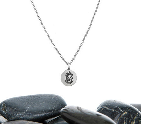 Ganesha Necklace, Jewelry, Ganesha, Ganesh Yoga Pendant, Pendant