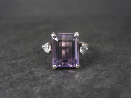 Vintage Sterling Amethyst Ring Size 5