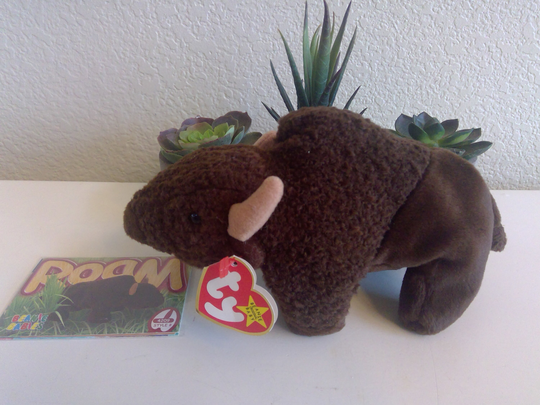 Roam The Buffalo, Ty Beanie Baby With Card/98
