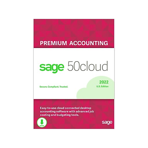 Sage 50cloud Premium Accounting for 1 User, Windows, Download (50CPPA122ESDCSRT)