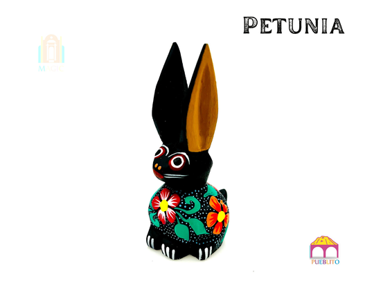 Mini Bunny Alebrije, Wood Carved Hand Painted Alebrije