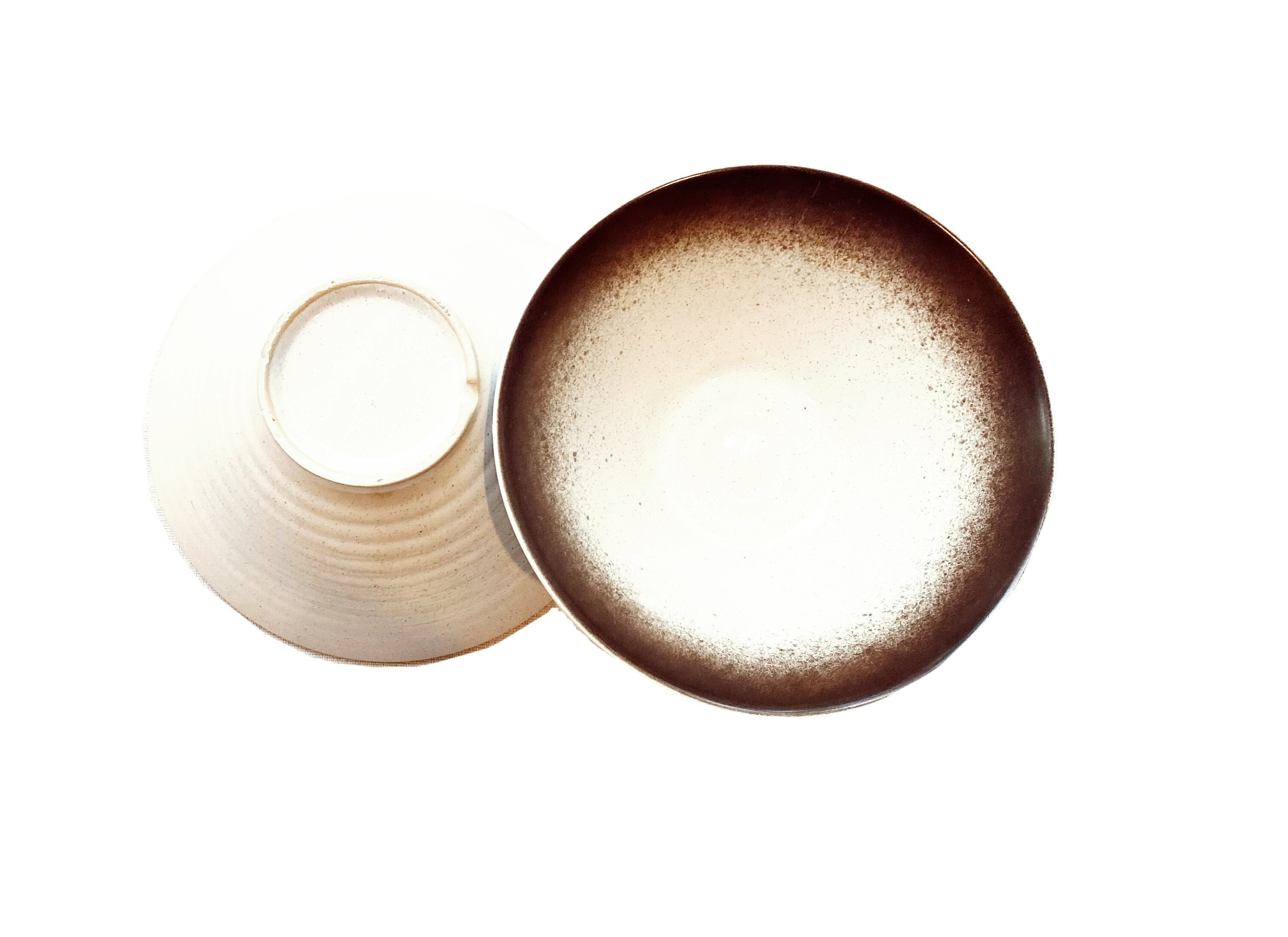 4 Ceramic Matte Japanese Ramen Soup Salad Bowls Set