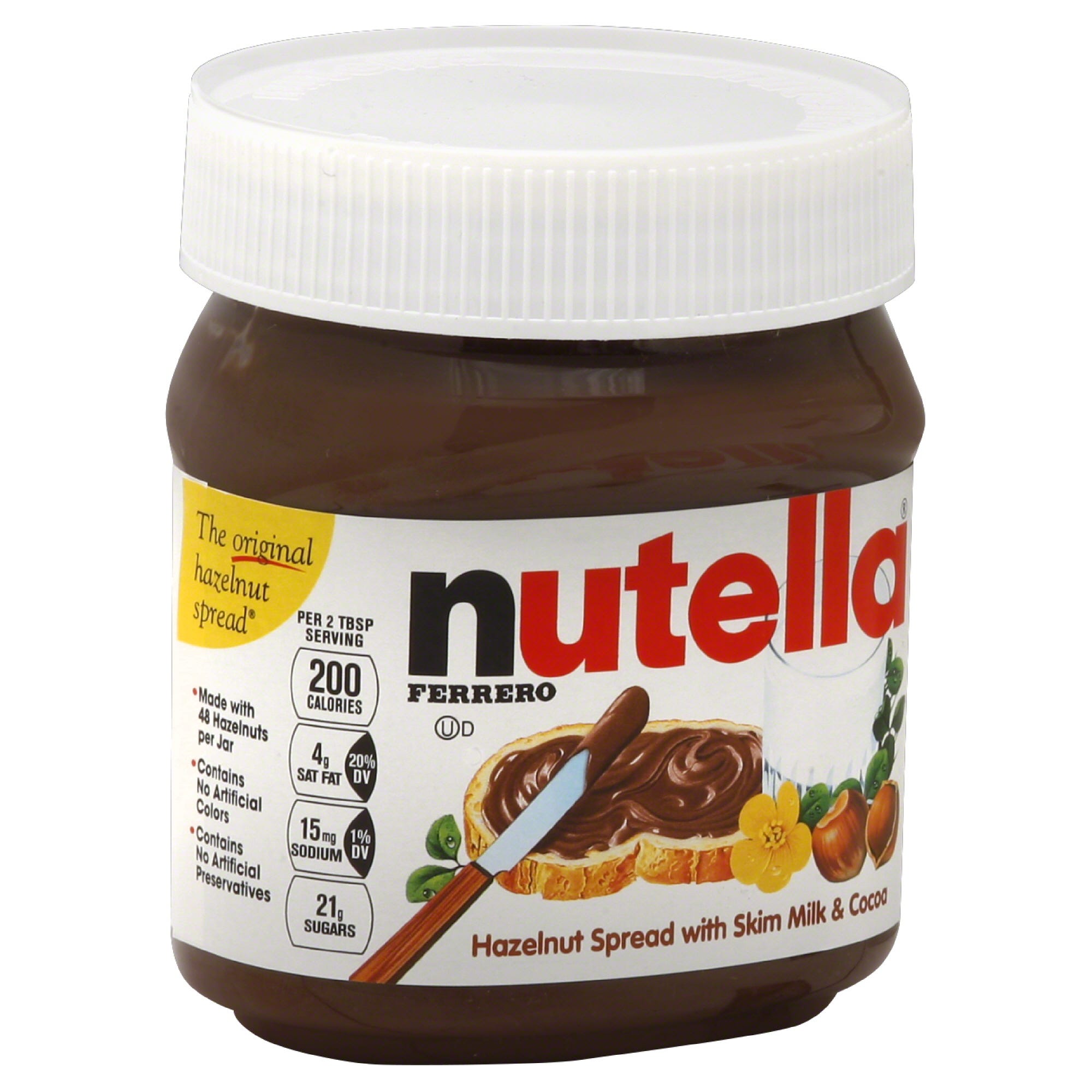 Nutella Hazelnut Spread Skim Milk & Cocoa - 13 oz