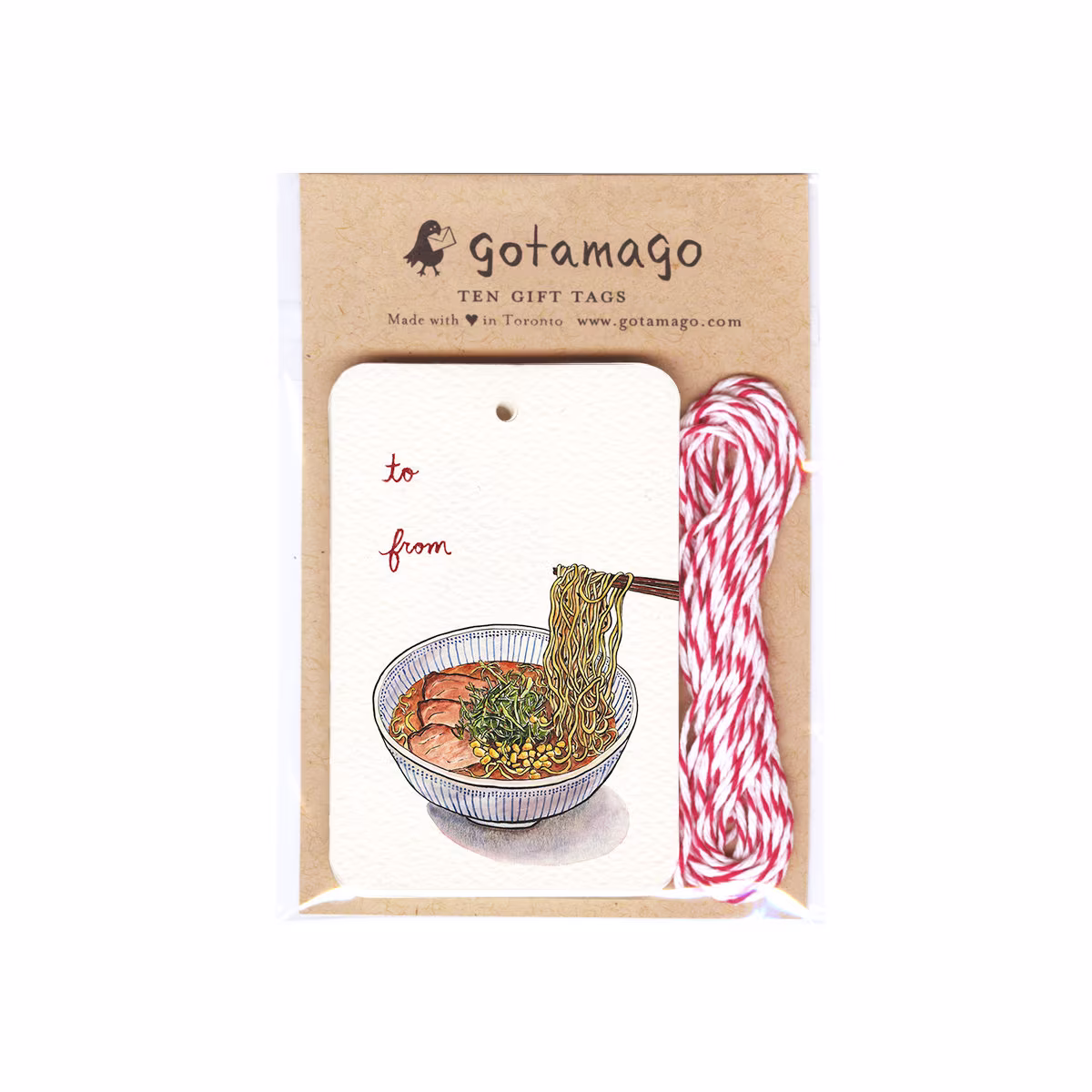 Ramen Bowl Gift Tags Set Of 10