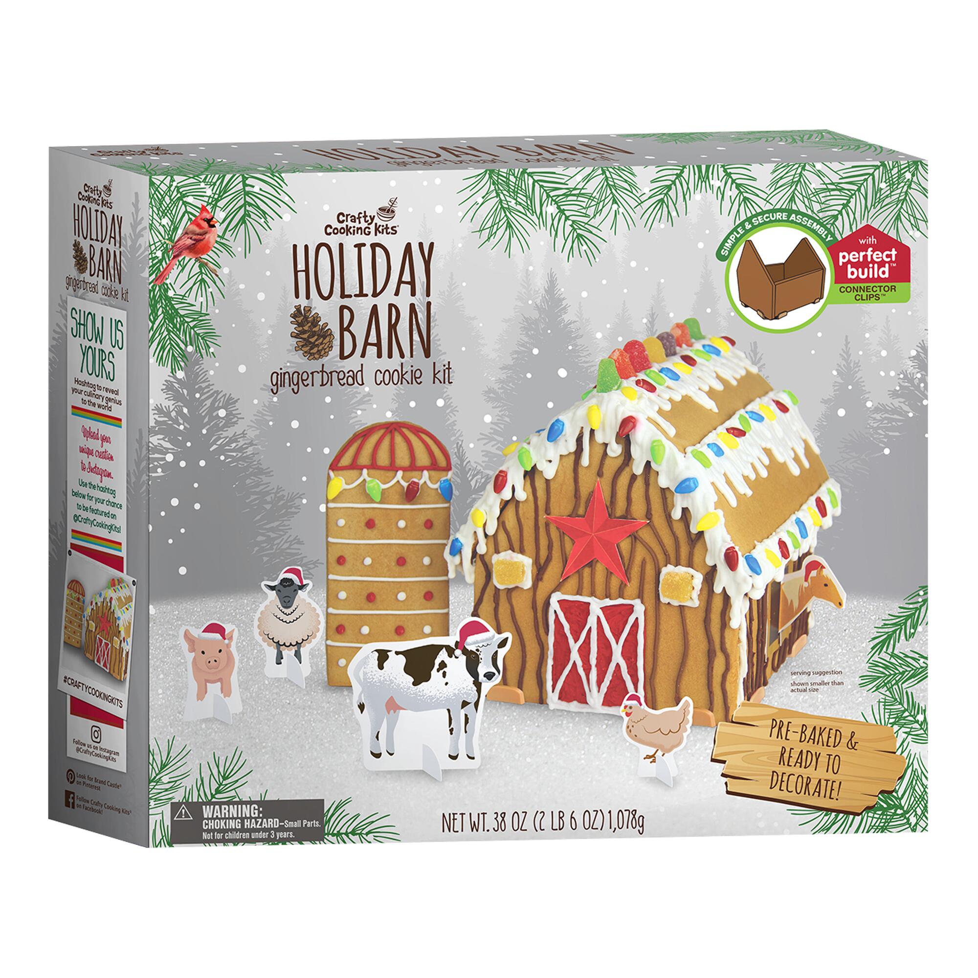 Woodland Holiday Barn Gingerbread Kit by World Market
