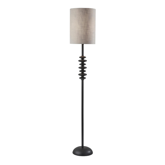 Matte Black Beatrice Floor Lamp - Resin by World Market