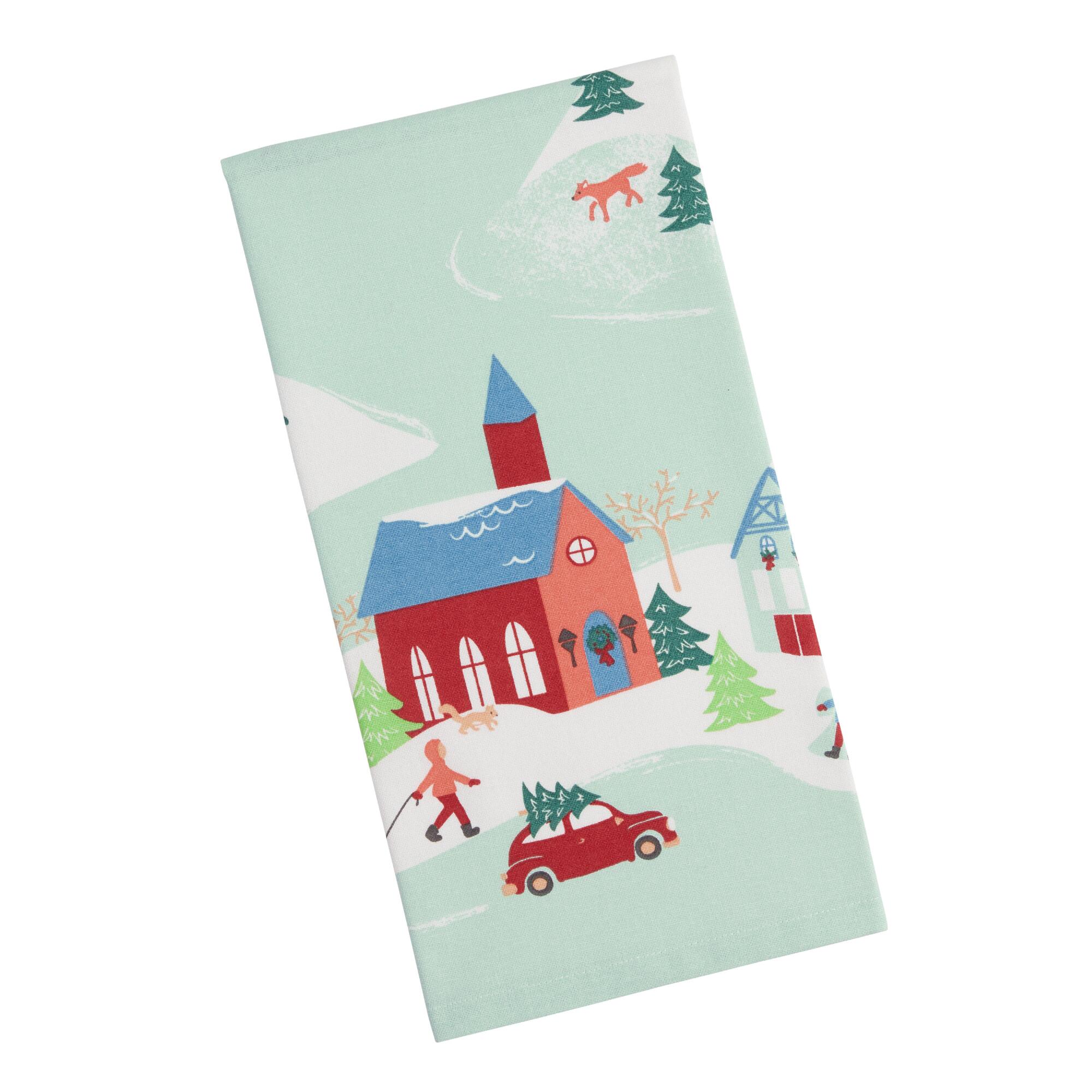 Ski Chalet Kitchen Towel - Cotton by World Market