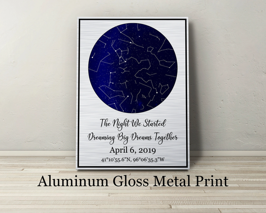 Aluminum Night Sky Personalized Engagement Gift For Couple, Unique Bride To Be, Her, For Him, Wedding