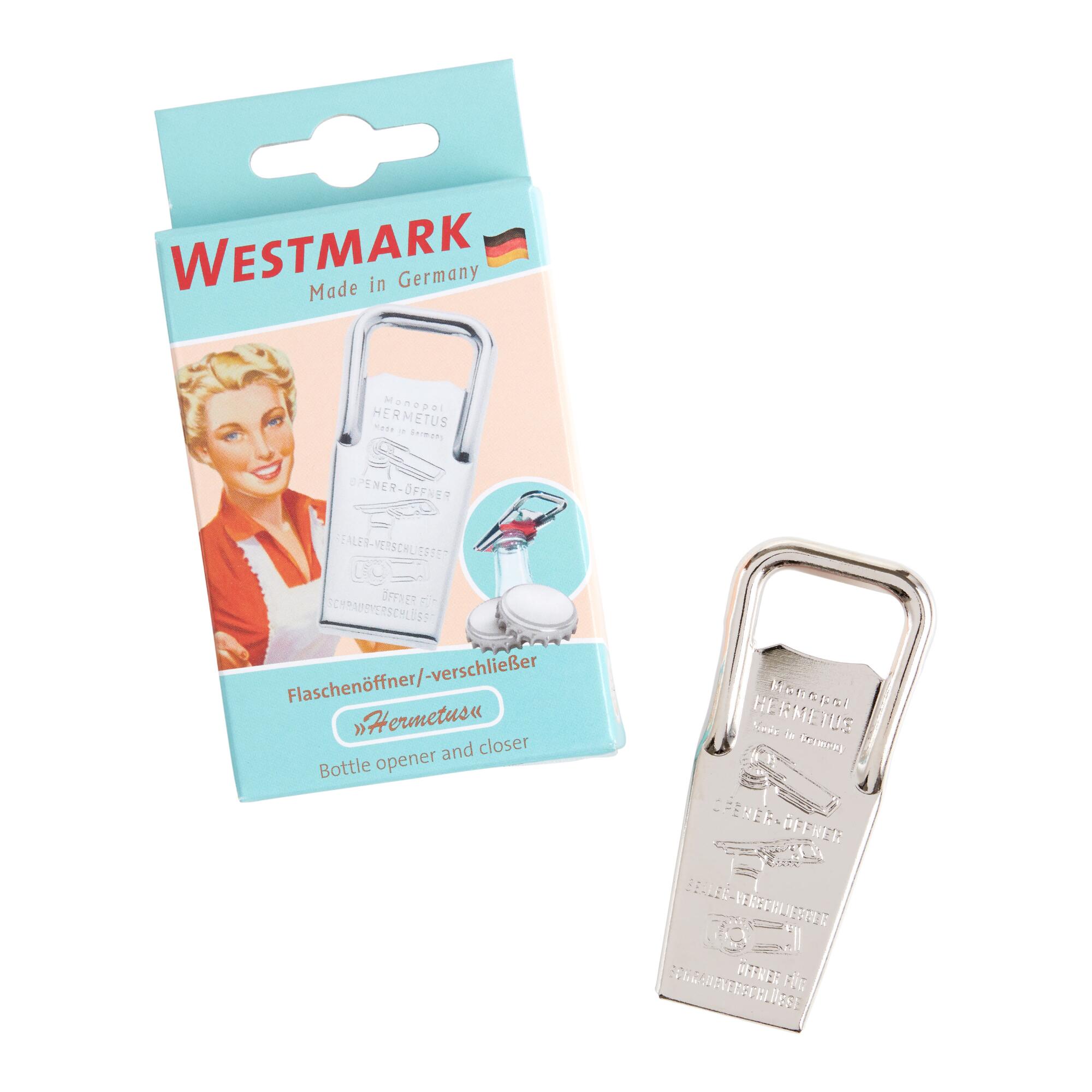 Westmark Bottle Opener and Sealer: Red/Silver by World Market