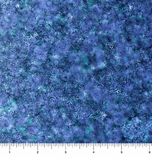 Swirling Texture Ombre Blender in Blue From Effervescence Collection For Qt Fabrics - 100% Cotton Color Fades Light To Dark