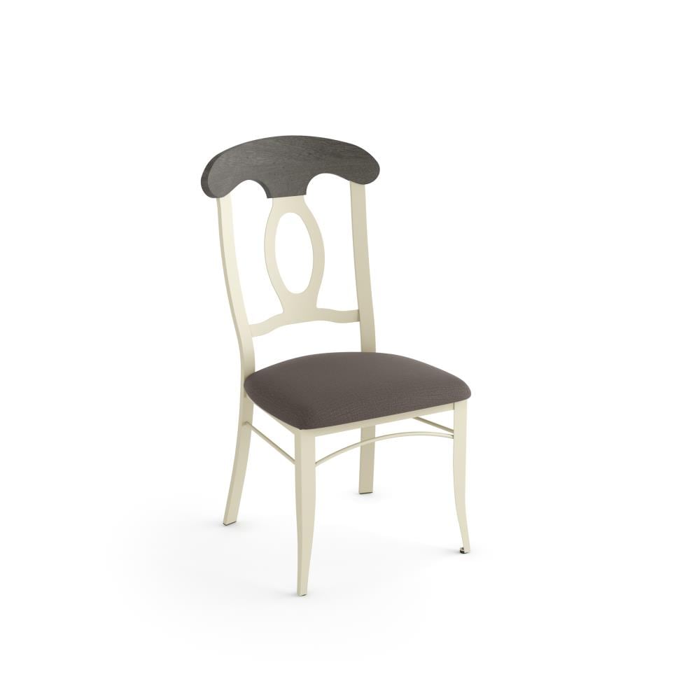 Amisco Cynthia Traditional Polyester/Polyester Blend Upholstered Dining Side Chair (Metal Frame) in Gray | 35211-WE/1B68HDF489