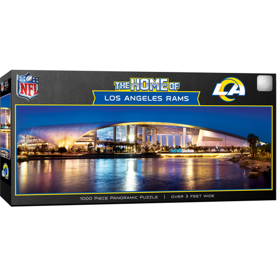 MasterPieces 1000 Piece Sports Jigsaw Puzzle - NFL Los Angeles Rams Stadium View Panoramic - 13"x39"