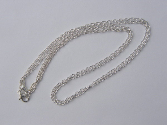 Bulk 12 Necklace Chains 77cm Silver Plated