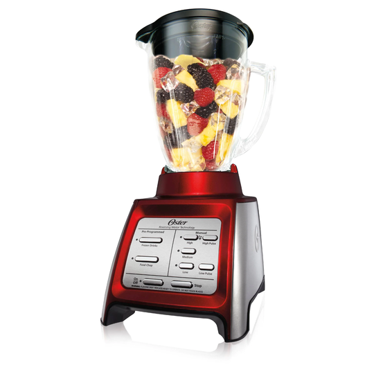 Oster 48-oz Red 600-Watt Pulse Control Blender Stainless Steel | 849114695M