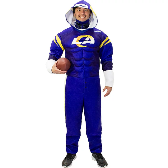 Men's Royal Los Angeles Rams Game Day Costume, Size: 2XL, LAR Blue