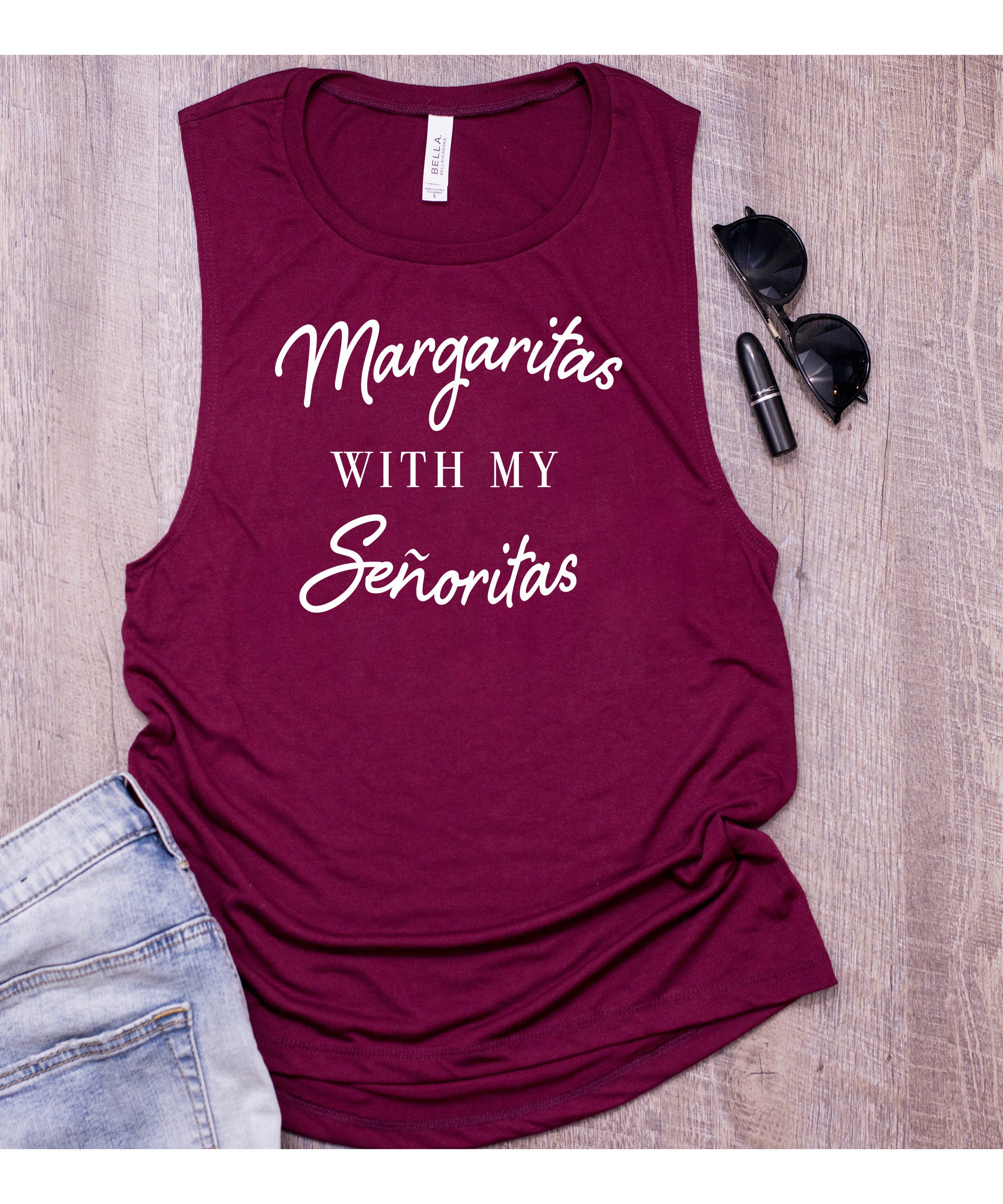 Funny T-Shirt, Shirts, Margaritas With My Senoritas - Cinco De Mayo Shirt - Mexico Girls Weekend Shirts - Vacation