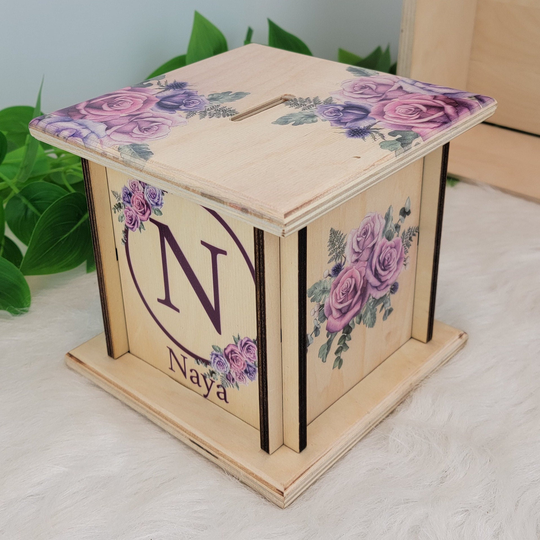 Personalized Piggy Bank, Lavender Nursery, Girls Room Decor, Christmas Gift For Niece, Custom Gifts For Kids, Money Pot