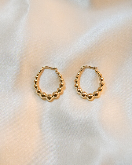 Estate Bubble Airy Oval Hoops