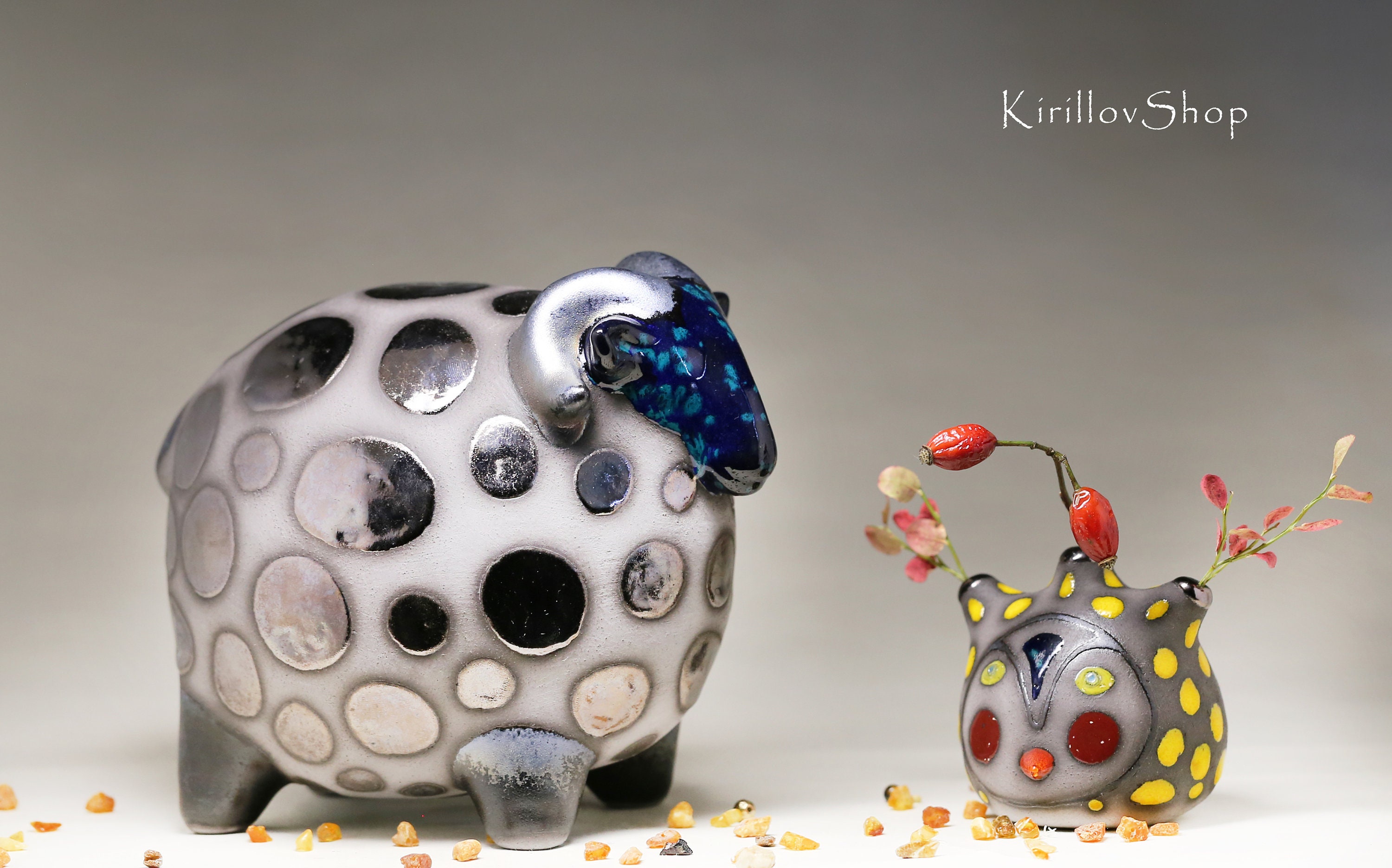 Ceramic Sculpture Ram , Modern To Decorate Your Home Or For A Gift, Handmade Art, Made To Order