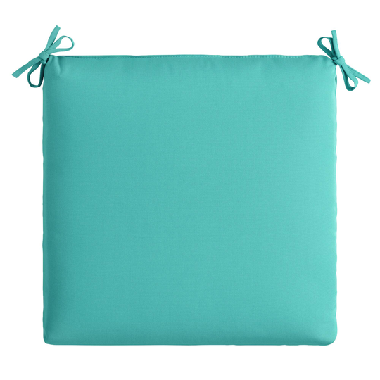 Sunbrella Aruba Canvas Outdoor Patio Chair Cushion: Blue - Acrylic by World Market